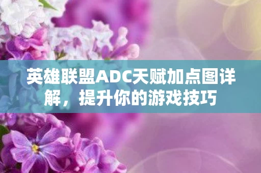 英雄联盟ADC天赋加点图详解图片