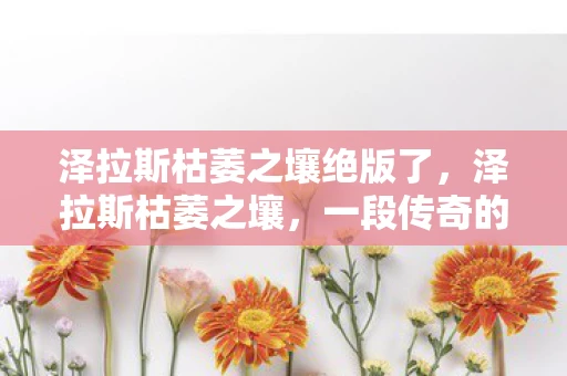 泽拉斯枯萎之壤绝版了，泽拉斯枯萎之壤，一段传奇的终结