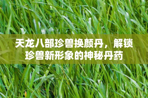 解锁珍兽新形象的神秘丹药图片