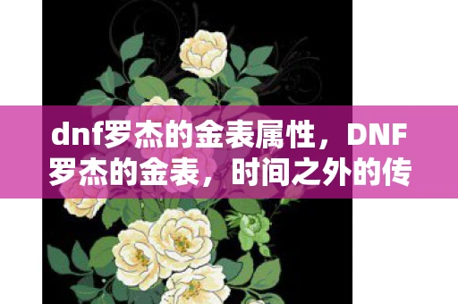 dnf罗杰的金表属性，DNF罗杰的金表，时间之外的传奇