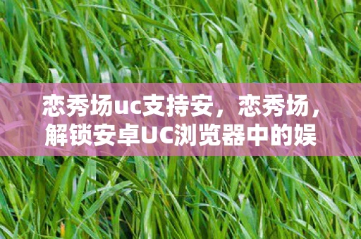 恋秀场uc支持安，恋秀场，解锁安卓UC浏览器中的娱乐新体验