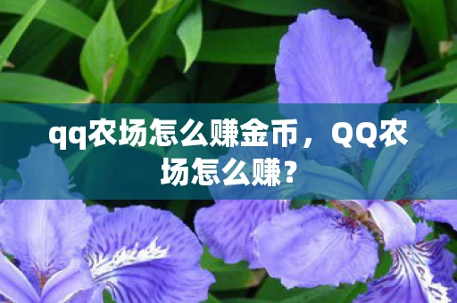 qq农场怎么赚金币，QQ农场怎么赚？