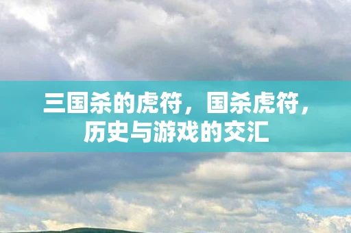 三国杀的虎符，国杀虎符，历史与游戏的交汇