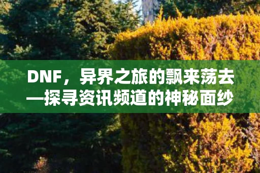 探寻资讯频道的神秘面纱图片