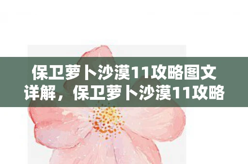保卫萝卜沙漠11攻略图文详解，保卫萝卜沙漠11攻略，打造最强防御，轻松过关！