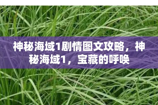神秘海域1剧情图文攻略，神秘海域1，宝藏的呼唤