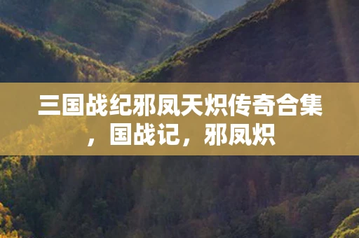 三国战纪邪凤天炽传奇合集，国战记，邪凤炽