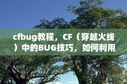 cfbug教程，CF（穿越火线）中的BUG技巧，如何利用游戏漏洞提升你的竞技水平