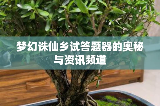 梦幻诛仙乡试答题器的奥秘与资讯频道图片