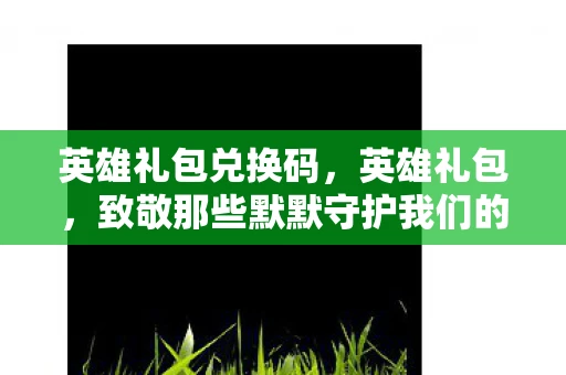 英雄礼包兑换码，英雄礼包，致敬那些默默守护我们的无名英雄