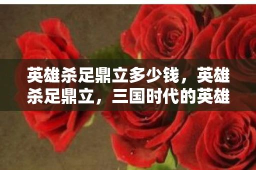 英雄杀足鼎立多少钱，英雄杀足鼎立，三国时代的英雄与足球的跨界对话