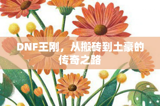 DNF王刚，从搬砖到土豪的传奇之路
