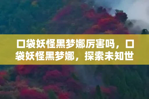 口袋妖怪黑梦娜厉害吗，口袋妖怪黑梦娜，探索未知世界的奇妙旅程