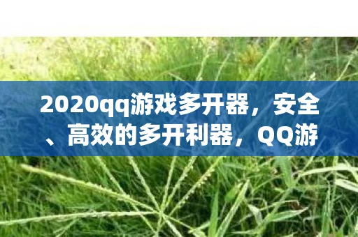 2020qq游戏多开器，安全、高效的多开利器，QQ游戏多开器下载与使用方法详解