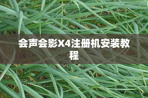 会声会影X4注册机安装教程图片
