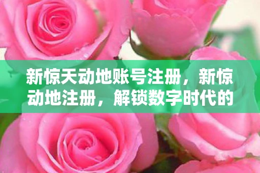 新惊天动地账号注册，新惊动地注册，解锁数字时代的新机遇
