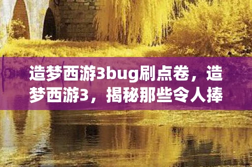 造梦西游3bug刷点卷，造梦西游3，揭秘那些令人捧腹的BUG