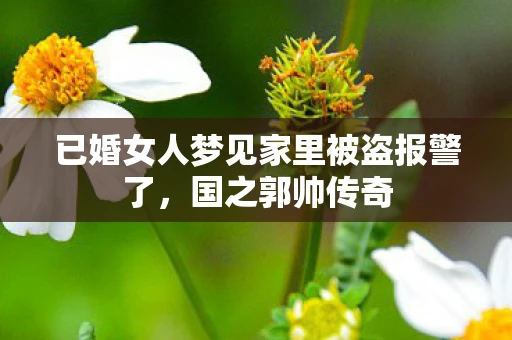 已婚女人梦见家里被盗报警了，国之郭帅传奇
