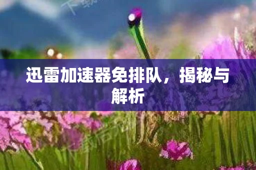 迅雷加速器免排队，揭秘与解析