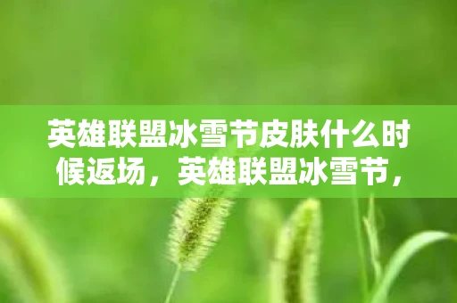 英雄联盟冰雪节皮肤什么时候返场，英雄联盟冰雪节，一场虚拟世界的冬日盛宴