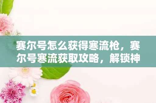 赛尔号怎么获得寒流枪，赛尔号寒流获取攻略，解锁神秘力量的关键步骤