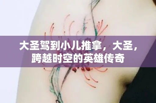 大圣驾到小儿推拿，大圣，跨越时空的英雄传奇