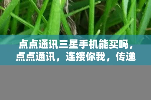 点点通讯三星手机能买吗，点点通讯，连接你我，传递温暖