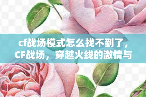 cf战场模式怎么找不到了，CF战场，穿越火线的激情与荣耀