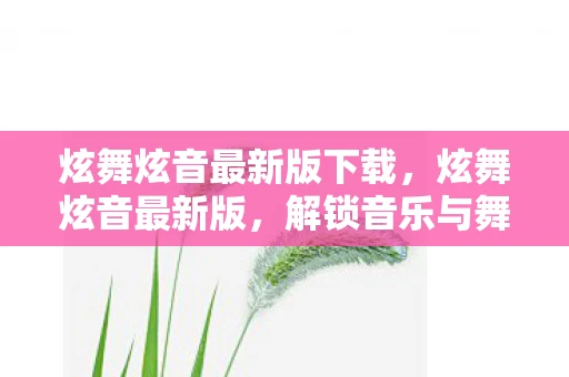 炫舞炫音最新版下载，炫舞炫音最新版，解锁音乐与舞蹈的无限可能