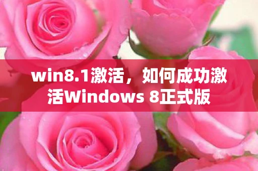 win8.1激活，如何成功激活Windows 8正式版