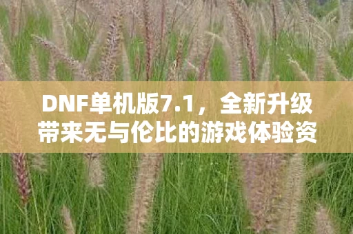 全新升级带来无与伦比的游戏体验资讯频道图片