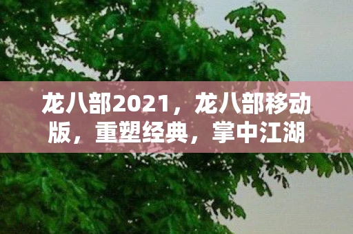 龙八部2021，龙八部移动版，重塑经典，掌中江湖