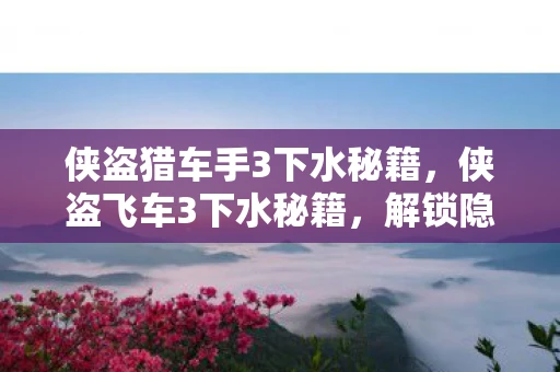 侠盗猎车手3下水秘籍，侠盗飞车3下水秘籍，解锁隐藏玩法，畅游自由世界