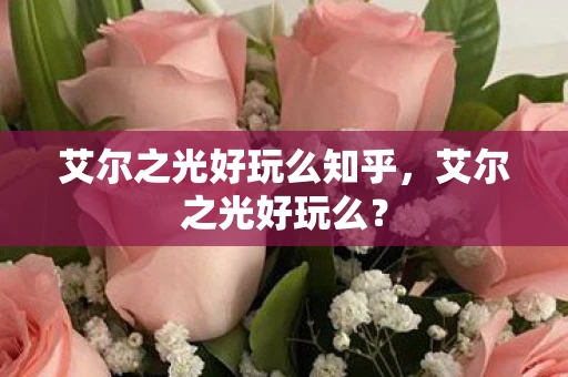 艾尔之光好玩么知乎，艾尔之光好玩么？