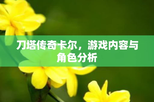游戏内容与角色分析图片