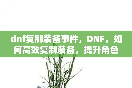 dnf复制装备事件，DNF，如何高效复制装备，提升角色实力