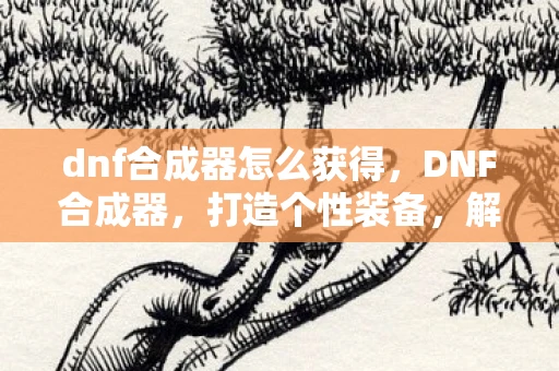 dnf合成器怎么获得，DNF合成器，打造个性装备，解锁全新游戏体验