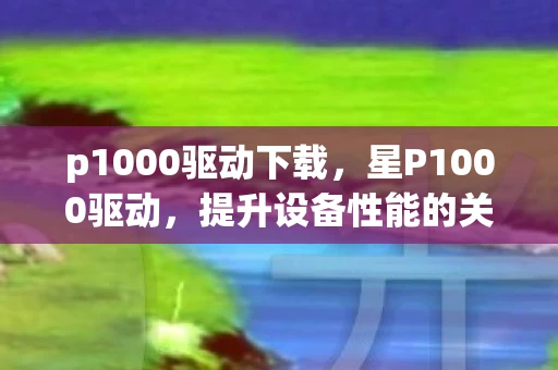 p1000驱动下载，星P1000驱动，提升设备性能的关键