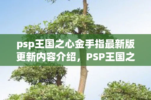 psp王国之心金手指最新版更新内容介绍，PSP王国之心金手指代码全解析