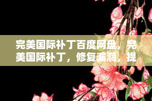 完美国际补丁百度网盘，完美国际补丁，修复漏洞，提升游戏体验