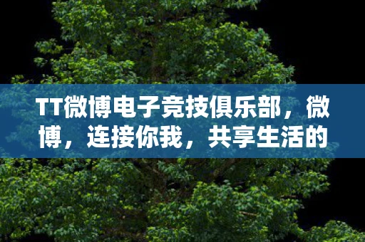 TT微博电子竞技俱乐部，微博，连接你我，共享生活的数字桥梁