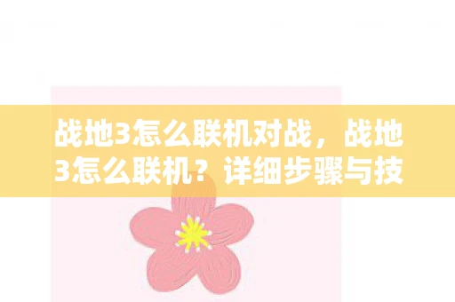 战地3怎么联机对战，战地3怎么联机？详细步骤与技巧分享