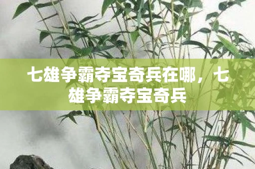 七雄争霸夺宝奇兵在哪，七雄争霸夺宝奇兵