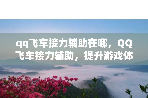 qq飞车接力辅助在哪，QQ飞车接力辅助，提升游戏体验的神奇工具