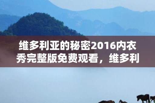 维多利亚的秘密2016内衣秀完整版免费观看，维多利亚的秘密2016内衣秀，梦幻与现实的交织