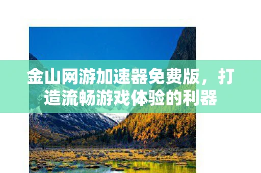 金山网游加速器免费版，打造流畅游戏体验的利器