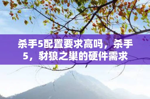 杀手5配置要求高吗，杀手5，豺狼之巢的硬件需求