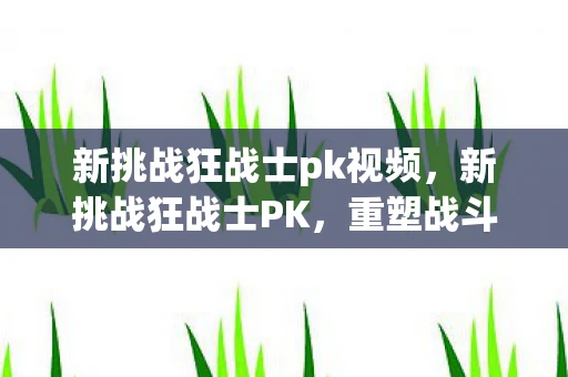 新挑战狂战士pk视频，新挑战狂战士PK，重塑战斗体验