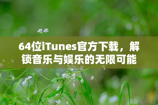 64位iTunes官方下载，解锁音乐与娱乐的无限可能