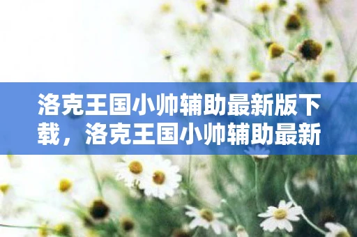 洛克王国小帅辅助最新版下载，洛克王国小帅辅助最新版，解锁游戏新体验，助你成为洛克王国最强王者